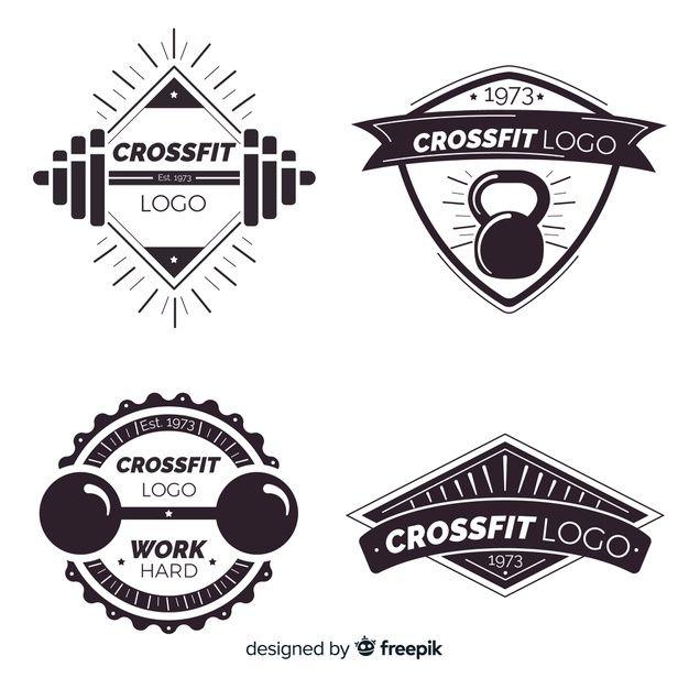Style Logo - Collection of crossfit logo flat style Vector | Free Download