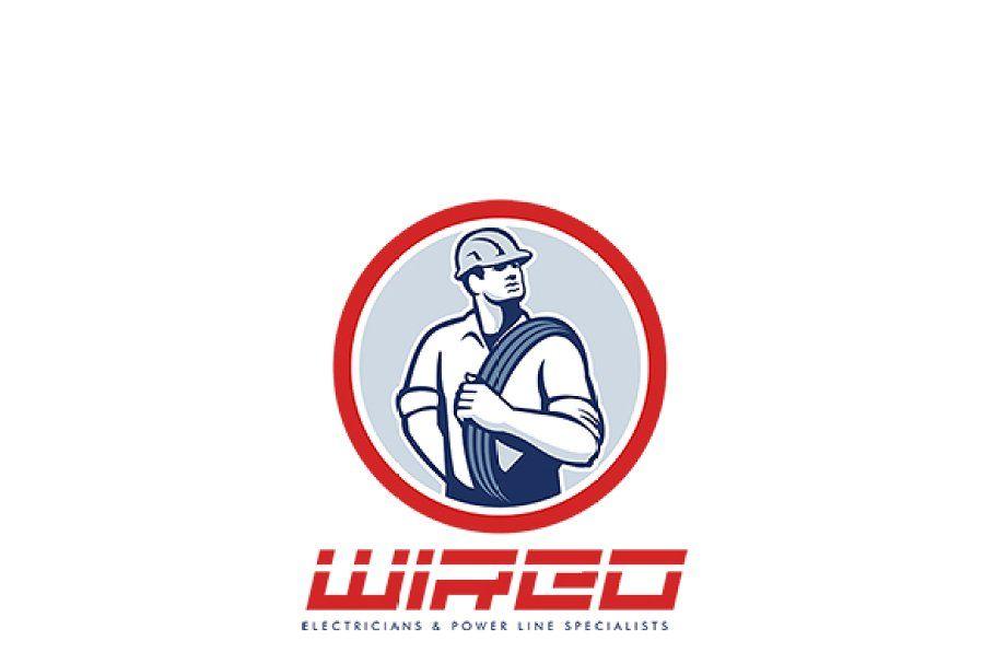Electriacian Logo - Wired Electricians Logo