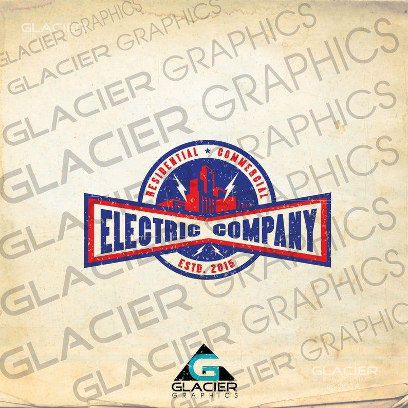 Electriacian Logo - Custom Logo Vintage Electrician Logo, Electrical Logo, Lighting Logo, Sound  System Logo, Low Voltage Logo Personalized