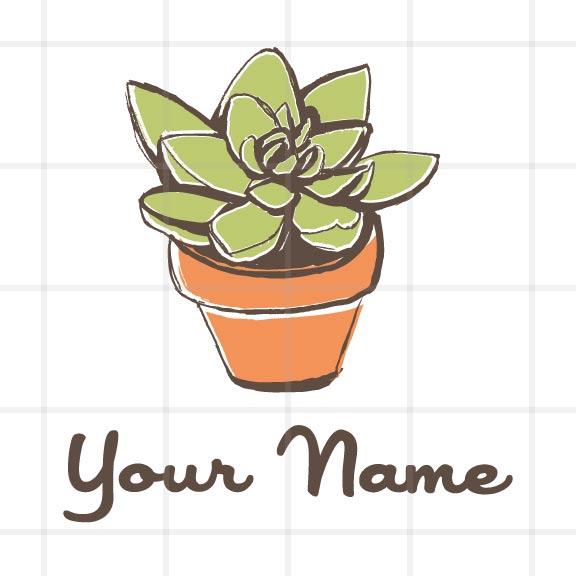 Succulent Logo - Adorable Succulent Logo Design