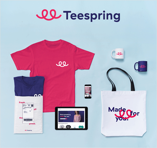Teespring Logo - Teespring Unveils New Logo and Branding