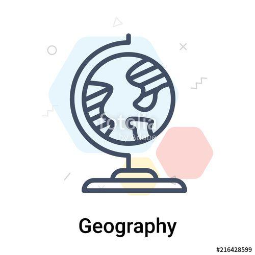 Geography Logo - Geography icon vector sign and symbol isolated on white background ...