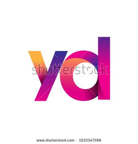 Yd Logo - Initial Letter YD Logo Lowercase, magenta and orange, Modern and ...