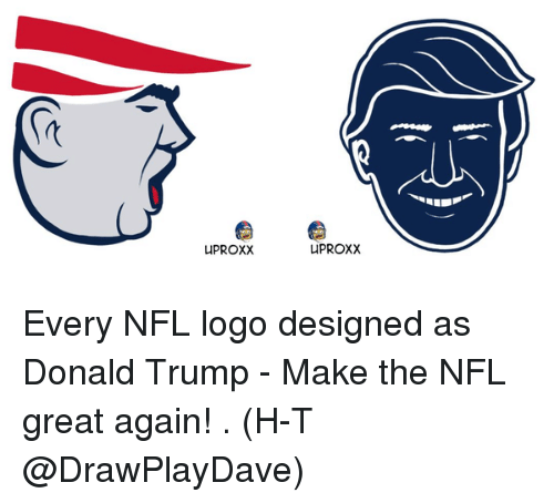 UPROXX Logo - UPROXX UPROXX Every NFL Logo Designed as Donald Trump - Make the NFL ...