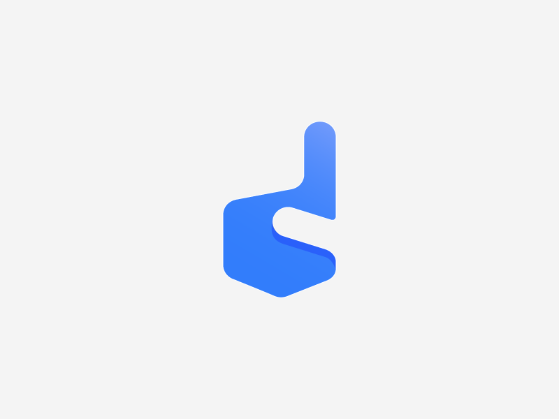 Finger Logo - D + finger icon. Logos, Icon & Badges. Logos, Logos design, Logo