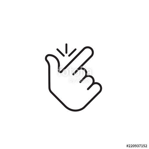 Finger Logo - Snap finger logo. concept make flicking fingers.popular gesturing