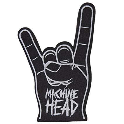 Finger Logo - Machine Head Metal Sign Foam Finger: Toys & Games