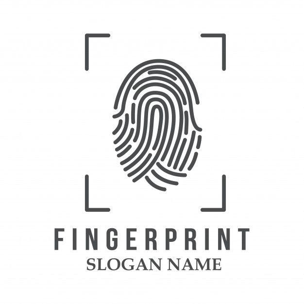 Print Logo - Finger print logo illustration design icon logo Vector | Premium ...