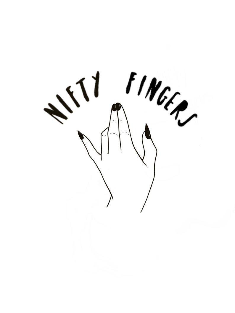 Finger Logo - Nifty Fingers logo shirt