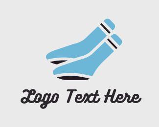 Finger Logo - Two Blue Socks Logo