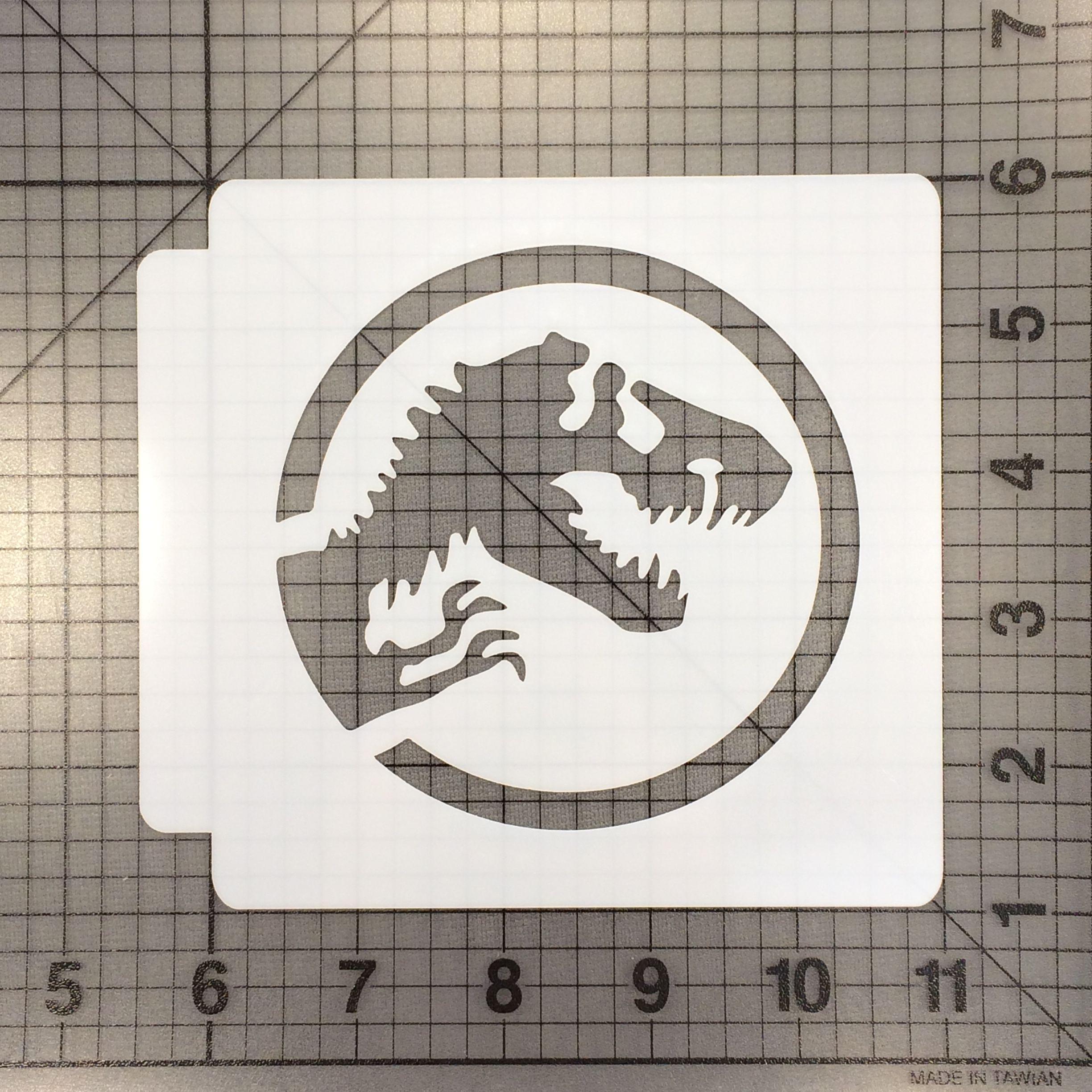 Stencil Logo - Jurassic Park Logo Stencil 100