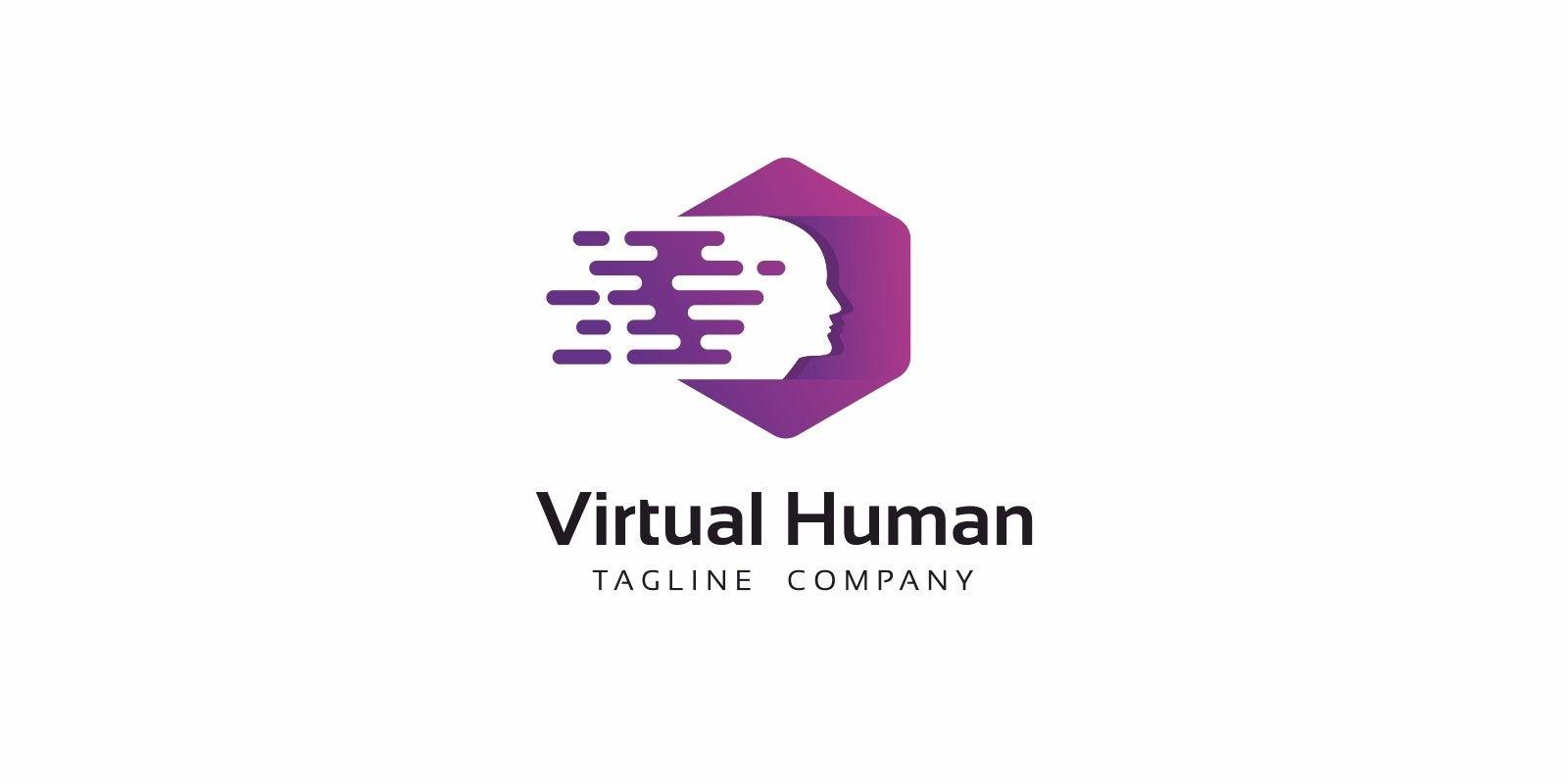 Virtual Logo - Virtual Human Logo