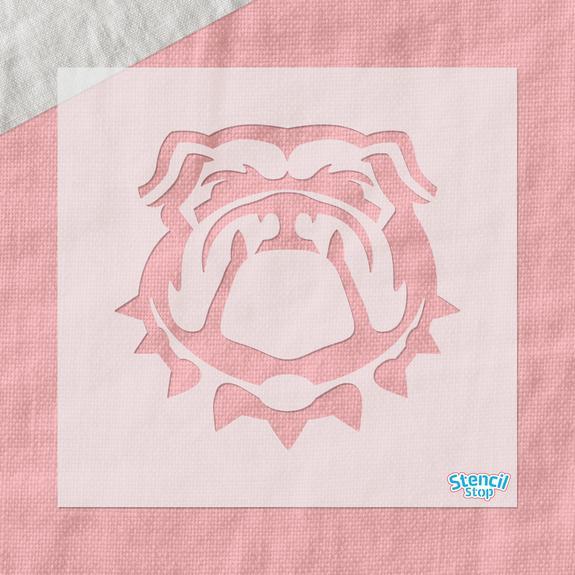 Stencil Logo - Georgia Bulldog Mascot Uga Stencil