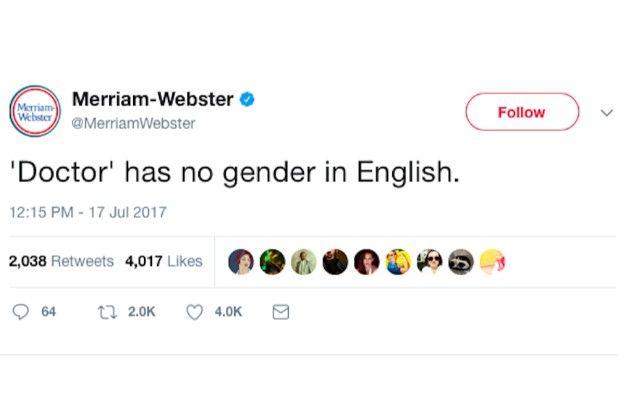 Merriam-Webster Logo - Merriam Webster Shuts Down 'Doctor Who' Sexist Trolls With Epic Tweet