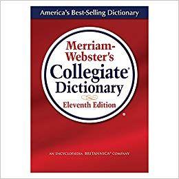 Merriam-Webster Logo - Merriam-Webster's Collegiate Dictionary (Laminated Cover): Merriam ...