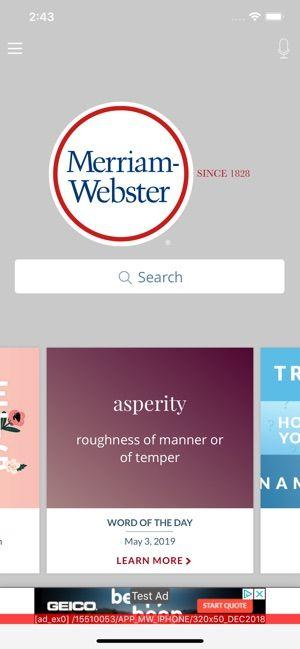 Merriam-Webster Logo - Merriam-Webster Dictionary on the App Store
