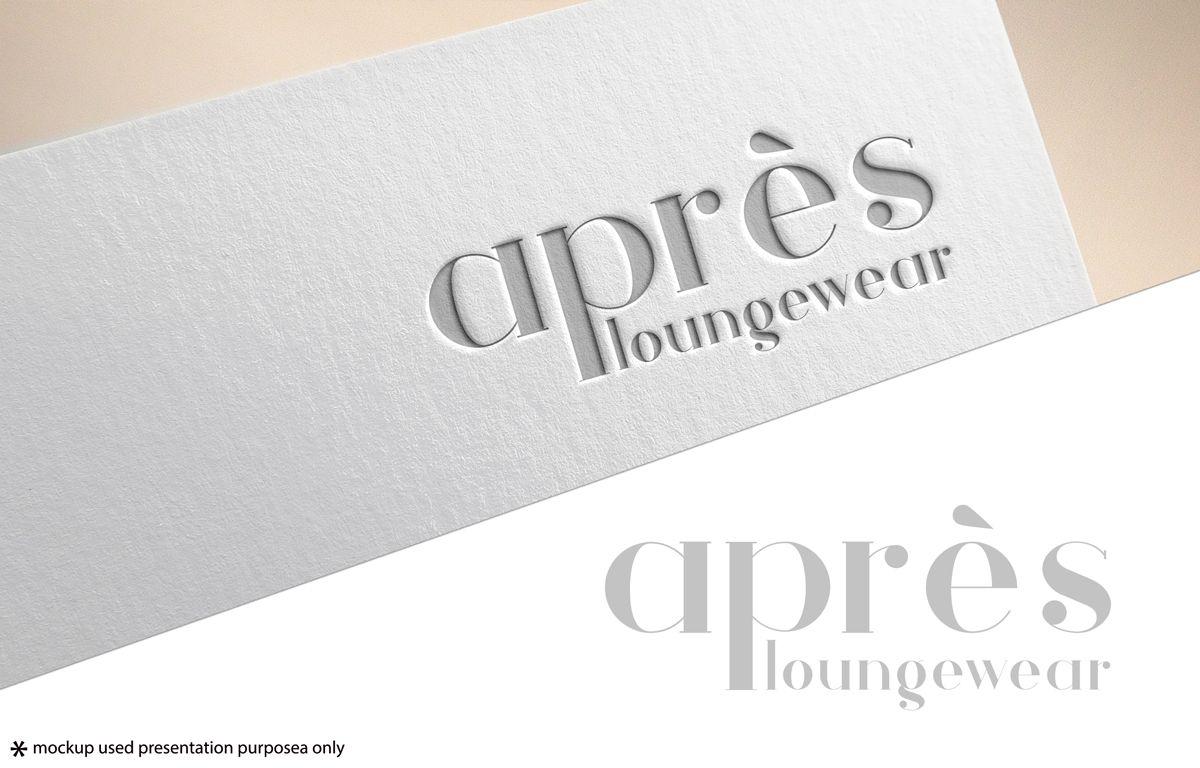 Loungewear Logo - Feminine, Upmarket, Fashion Logo Design for après loungewear by Juli ...