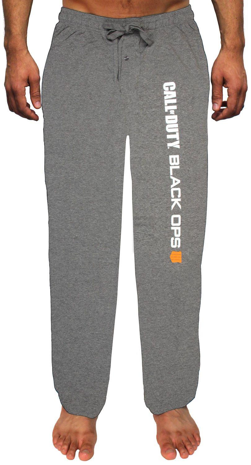 Loungewear Logo - Call of Duty Black Ops 4 Men's Script Logo Loungewear Pajama Lounge Pants  (XL)