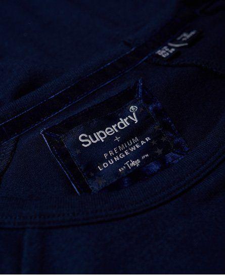 Loungewear Logo - Womens - Olivia Loungewear Crew Top in Midnight Navy Marl | Superdry