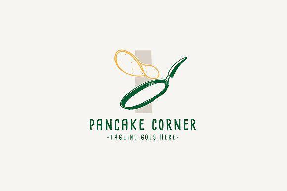 Corner Logo - Pancake Corner - Logo Template
