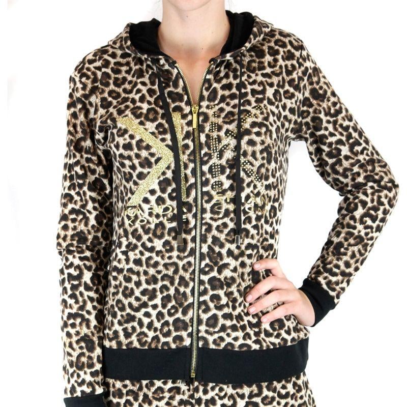 Loungewear Logo - Kardashian Kollection Loungewear Logo Hoodie Leopard