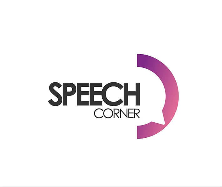 Corner Logo - Speech Corner Logo Design - Brannet Market