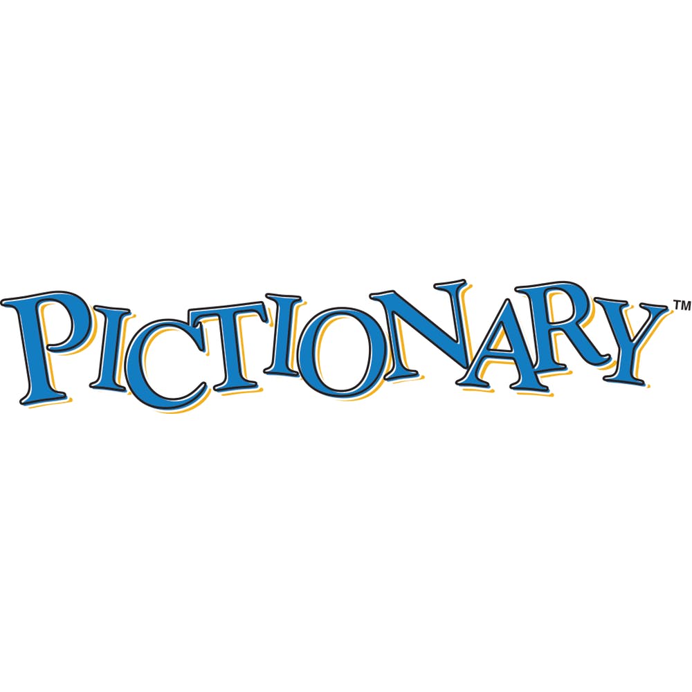 Pictionary Logo - The Classic Board Game of Quick Sketches and Hilarious Guesses