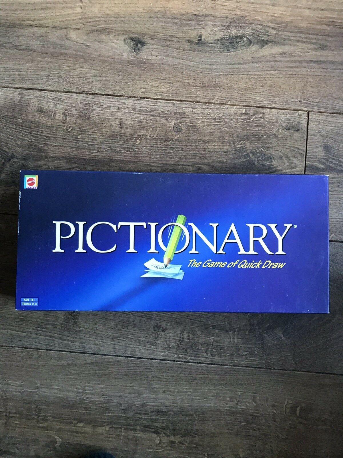 Pictionary Logo - Pictionary Mattel 0074299558450 Board Game Family Games Games
