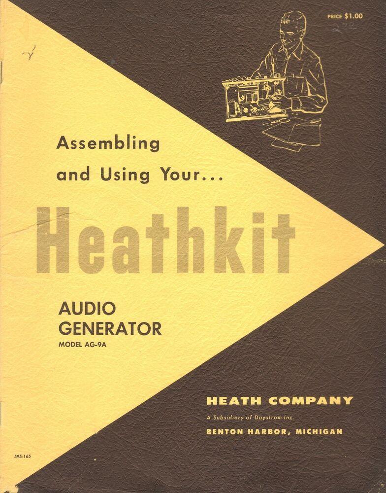Heathkit Logo - Heathkit Audio Generator Model AG 9A 1965 Original Operation And Assembly Manual