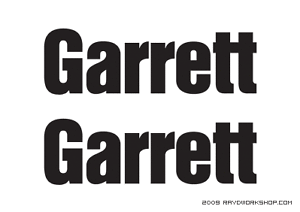 Garrett Logo - Details about (2x) 12