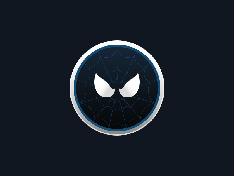 Symbiote Logo - Spiderman Coin (Black Symbiote Costume) by Victor Kernes on Dribbble