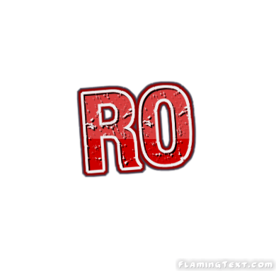 Ro Logo - Ro Logo. Free Name Design Tool from Flaming Text