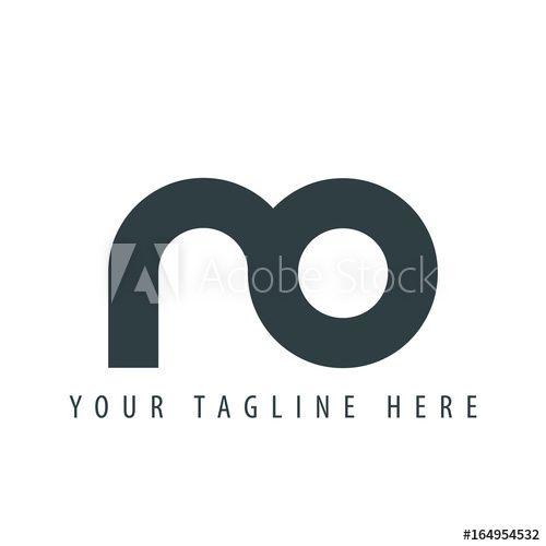 Ro Logo - Initial Letter NO RO Linked Design Logo this stock vector
