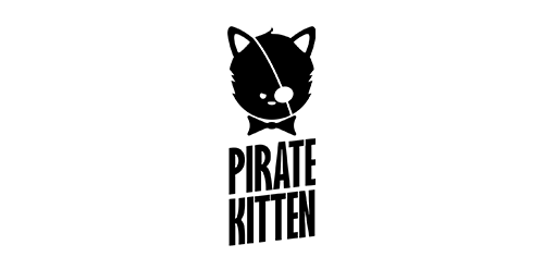 Kitten Logo - Pirate Kitten