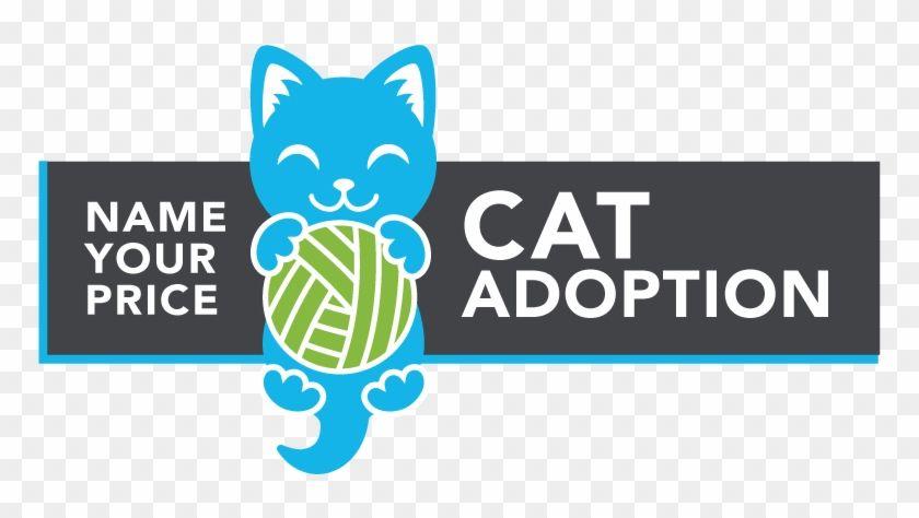 Kitten Logo - Cat Adoption Logo Logo, HD Png Download