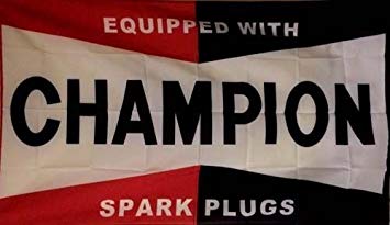 Champion Spark Plugs Logo - CHAMPION SPARK PLUGS LOGO FLAG BANNER 3X5 racing advertisement sign ...