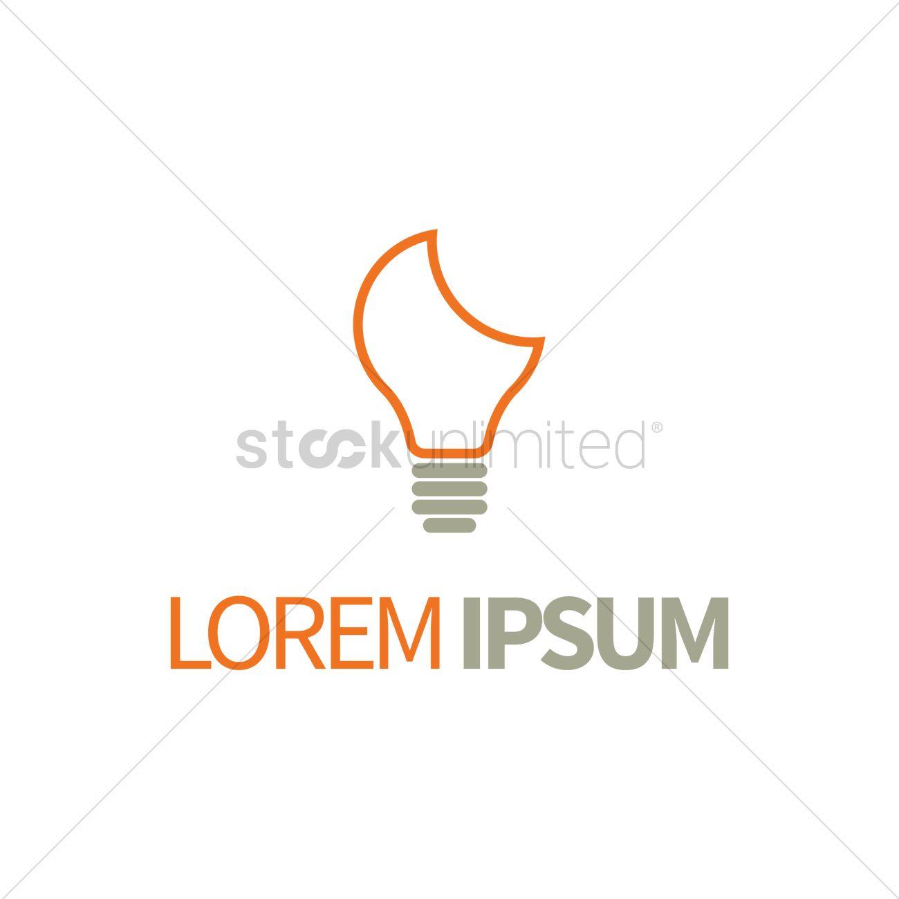 Bulb Logo - Light bulb logo element Vector Image