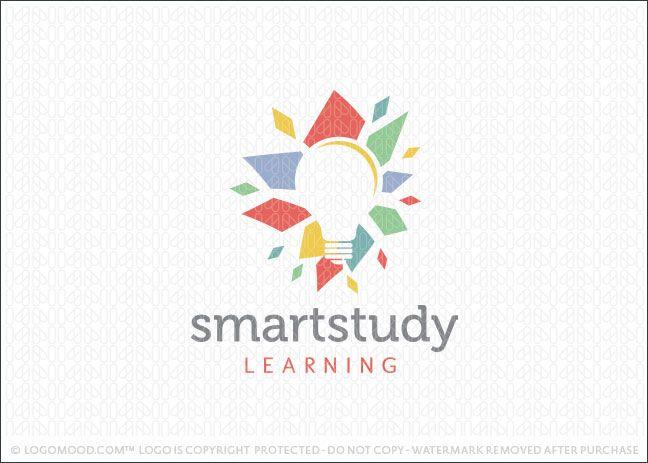 Bulb Logo - Smart Study Lightbulb | Readymade Logos for Sale