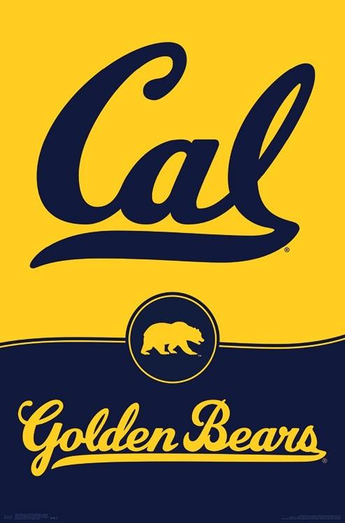 Cal Logo - University of California Berkeley Cal Bears Official NCAA Team Logo Poster