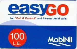 Mobinil Logo - Phonecard: 100LE easyGO blue and red MOBINIL-logo rev.upper (Mobinil ...