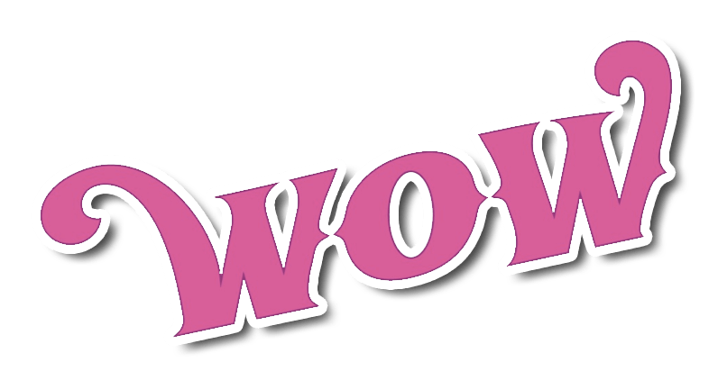 WoW Logo - WOW Logo Pink With Drop Shadow