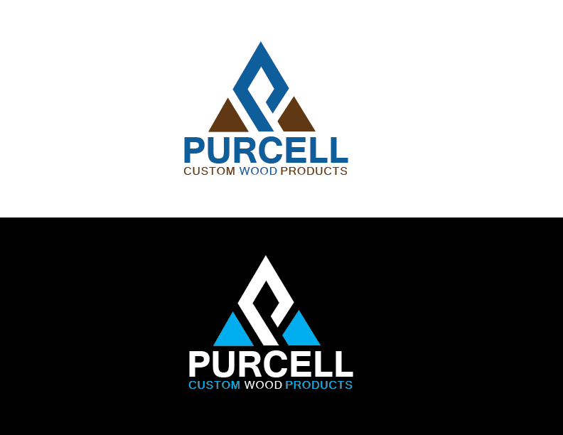 Purcell Logo - Purcell Custom Wood Products logo, focus on custom cabinetry. Logo