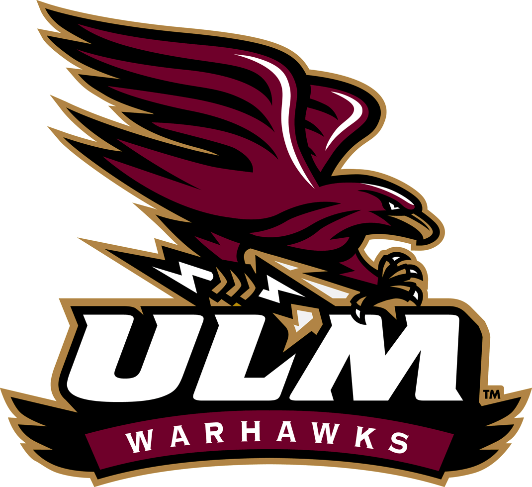 Ulm Logo - Louisiana Monroe Warhawks Primary Logo (2006) With Lightning