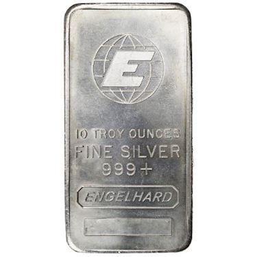 Engelhard Logo - 10 oz Engelhard Silver Bar (Secondary Market)