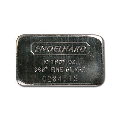 Engelhard Logo - Engelhard Silver Bar 10 oz Bar - Wide Struck Logo Back