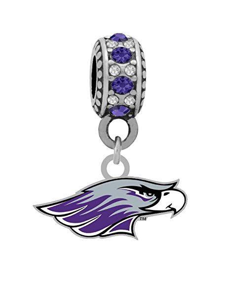 Whitewater Logo - Final Touch Gifts University of Wisconsin-Whitewater Logo Charm Fits  European Style Large Hole Bead Bracelets