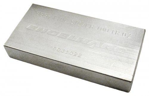 Engelhard Logo - Engelhard Logo 100 oz Silver Bar - ModernCoinMart