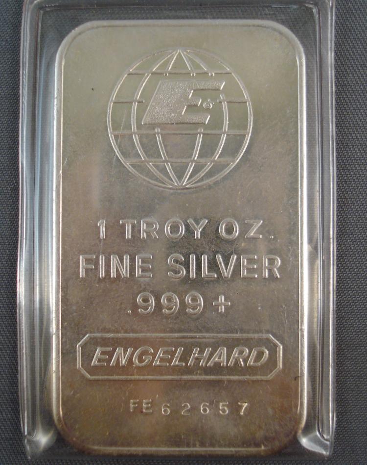 Engelhard Logo - Engelhard 1oz Silver Bull Horn Logo Bar #FE62657