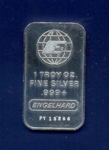 Engelhard Logo - Details about Engelhard 1 oz silver bar E Centered logo .999+ Fine Free  Shipping