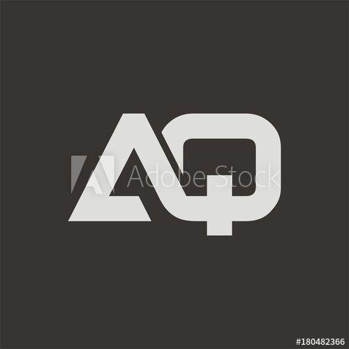 Aq Logo - AQ logo initial letter design template vector this stock